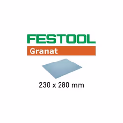 Festool 201264, Feuillet abrasif, P240, Oxyde de chrome (III), Résine synthétique, Travail de finition, Décapant, Plâtre, Boi ...