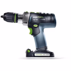 Festool PDC 18/4 Li-Basic, Perceuse à poignée pistolet, Sans clé, 1,3 cm, 5 cm, 1,3 cm, 1,5 mm