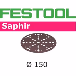 Papier abrasif pour ponceuses orbitales aléatoires Festool STF 150 mm; 48; P36; SA; 25 unités