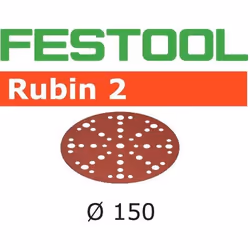 Papier abrasif pour ponceuses orbitales aléatoires Festool STF 150 mm; 48; P40; RU2; 10 unités