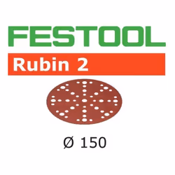 Abrasif pour ponçeuse FESTOOL Rubin 2 - Ø 150 mm - Abrasif hautes performances pour le bois. Ponçage dégrossissant et intermé ...
