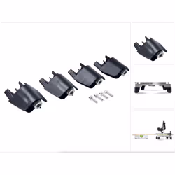 Contenu de la livraison: - 4x pieds de rehaussement - 4x vis de montage Description du produit: Les pieds intermédiaires pour ...