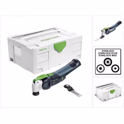 Description générale Le Festool Outil oscillant sans fil OSC 18 Li E-Basic VECTURO est conçu pour offrir des coupes précises  ...