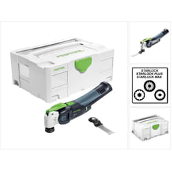 Osc 18 Li E-Basic Vecturo Oscillateur sans fil 18V ( 574848 ) Brushless StarlockMax Solo en Systainer - sans batterie, sans chargeur - Festool
