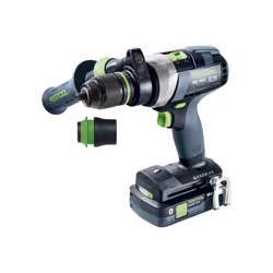 Festool QUADRIVE TDC 18/4 5,2/4,0 I-Plus 3600 tr/min Sans clé 2 kg Noir, Bleu