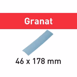 Papier de verre pour ponceuse delta Festool STF; Granat; 46X178 mm; P120; 10 unités - Vue supplémentaire 2