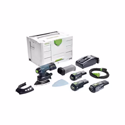 La ponceuse sans fil Festool DTSC 400 Li 3.1 I-Set garantit une extrême liberté de mouvement grâce à l'alimentation par batte ...
