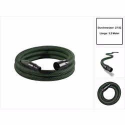 Contenu de la livraison: - 1x Festool D27/32x3,5m-AS/CTR tuyau d'aspiration conique pour CT 26/36/48 CT MINI CT MIDI à partir ...