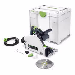 Festool Scie plongeante 1200 W TS 55 REBQ-Plus 576000 lame de scie fournie avec et le coffret