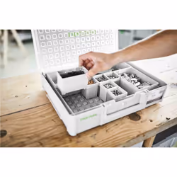 Festool Box 150x150x68/6 Boîte pour petites pièces Plastique Blanc