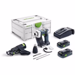 Description générale La visseuse sans fil Festool DWC 18-4500 HPC 4.0 Plus est spécialement conçue pour les travaux de vissag ...