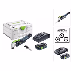 Description générale Le VECTURO OSC 18 est un outil oscillant sans fil de Festool, conçu pour offrir des coupes précises sur  ...