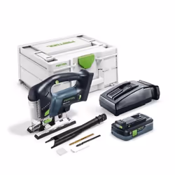Description générale La scie sauteuse sans fil Festool Carvex PSBC 420 HPC 4,0 EBI-Plus combine puissance et précision, perme ...