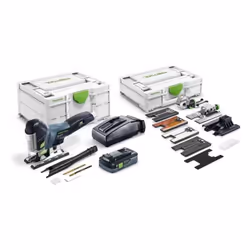 Description générale Avec la scie sauteuse sans fil Festool PSC 420 HPC 4,0 EBI-Set CARVEX, même les courbes les plus étroite ...