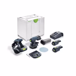 Festool ES-ETSC 125 3,1 I-Plus, Ponceuse à disque, Noir, Bleu, 6000 tr/min, 10000 tr/min, Batterie, 3,1 Ah