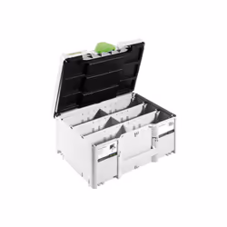 Festool Systainer SORT-SYS3 M 187 Domino, Ensemble de boîte à outils, Acier inoxydable, 15,9 L, 296 mm, 396 mm, 187 mm
