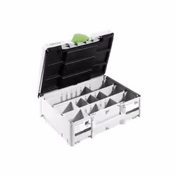 Festool Systainer T-LOC SORT-SYS3 M 137, Boîte de rangement, Noir, Vert, Blanc, Rectangulaire, Plastique, Monochromatique, Pe ...