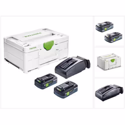 Contenu de la livraison: - 2x bloc batterie BP 18 Li 4,0 HPC-ASI - 1x chargeur rapide TCL 6 - 1x Systainer SYS3 M 187 - 1x in ...