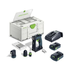 Perceuse-visseuse sans fil cxs 18 c 3,0-Set Festool avec 2 batterie 18V 3.0AH - Systainer - 576884