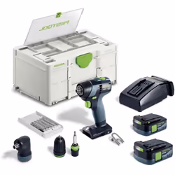 Description générale La perceuse-visseuse sans fil Festool TXS 12 2,5 associe légèreté, compacité et puissance. Grâce à son m ...