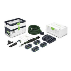 Ctlc sys hpc 4,0 I-Plus Aspirateur sans fil 36 v ( 2x 18 v ) Classe de poussière l ( 576944 ) + 4x batterie 4,0 Ah + chargeur + Systainer - Festool