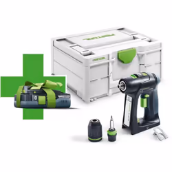 Description générale La perceuse-visseuse sans fil Festool C 18-Basic est un outil indispensable pour les professionnels du b ...