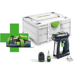 Festool - c 18-Basic-4,0 Perceuse-visseuse sans fil 18 v 45 Nm Brushless ( 577050 ) + 1x batterie 4,0 Ah + Systainer - sans chargeur