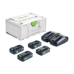 Festool Energy set SYS 18V 4x4,0/TCL 6 DUO Ensemble de batterie et de chargeur