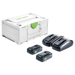 Festool Energy set SYS 18V 2x4,0/TCL 6 DUO Ensemble de batterie et de chargeur