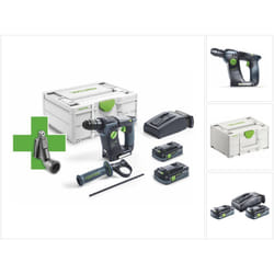 Festool BHC 18 HPC 4,0 I-Plus Promo 21 Marteau perforateur sans fil 18 V 25 Nm 1,8 J SDS Plus Brushless ( 577206 ) + 2x batterie 4,0 Ah + chargeur +