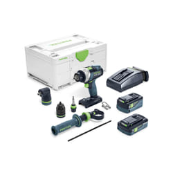 Festool QUADRIVE TDC 18/4 5,2/4,0 I-Set 3600 tr/min Noir, Bleu