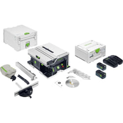 Scie circulaire à table sans fil csc sys 50 EBI-Plus ø 168 mm / 2x 5,0 batterie + chargeur - 577374 - Festool