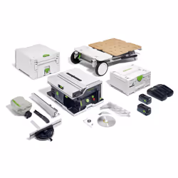Banc de scie Festool CSC SYS 50 EBI-Set; 18 V; 2x5,0 Ah accu.