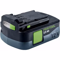 Batterie BP 12 Li 2,5 C - FESTOOL - 12V 2.5Ah - 577384 - pécialement conçue pour les perceuses-visseuses sans fil CXS et TXS  ...