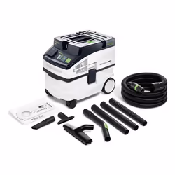 Festool CT 15 E-Set, Sec&humide, Noir, Vert, Blanc, Rotatif, Tactile, 15 L, 12,5 L, 61,6 L/s