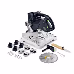 Description générale La scie à plinthes sans fil Festool SYMC 70 EB-Basic SYMMETRIC est conçue pour réaliser des coupes préci ...