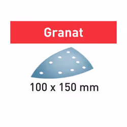 Papier de verre pour ponceuse delta Festool 577542; 100x150 mm; P40; 50 unités