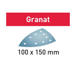 Papier de verre pour ponceuse delta Festool 577542; 100x150 mm; P40; 50 unités