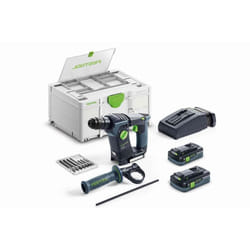 Perforateur sans fil BHC 18 HPC 4.0 I.PLUS - FESTOOL - avec 2 batteries 18V 4.0Ah - chargeur - Systainer - 577602