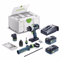 Description générale Optez pour la perfection avec la perceuse-visseuse Festool 577612. Conçue pour des travaux précis et eff ...