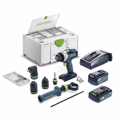 Description générale La perceuse-visseuse à percussion Festool QUADRIVE TPC 18/4 est un outil puissant et polyvalent, conçu p ...