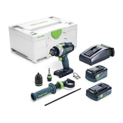 Perceuse-visseuse à percussion sans fil quadrive tpc 18/4 5,0/4,0 I-Plus Festool 577651
