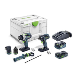 Ensemble d'outils Festool TID 18 5,0/4,0-Set TPC 18/4;  18 V; 5,0 Ah + 4,0 Ah accu.