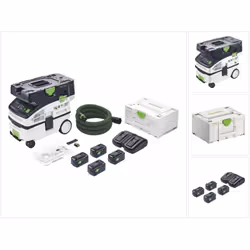 Contenu de la livraison: - 1x Festool CTLC MINI Batterie Aspirateur mobile - 1x High Performance filtre principal - 1x Selfcl ...