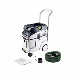 L'aspirateur mobile 577927 Festool CTM 48 EI est un grand aspirateur industriel adapté aux opérations à fort volume de poussi ...