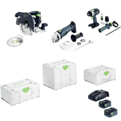Festool - Combo Batterie hkc 55/TPC 18/AGC 18/TB 18V 5Ah