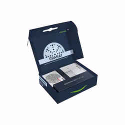 Papier de sable Festool Granat; 150 mm; P60/80/120/180/220/320; 60 pcs + accessoire