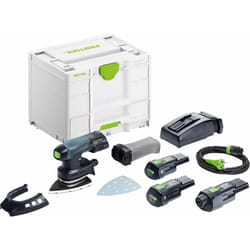 Festool - Ponceuse delta sans fi dtsc 400 3.0 I-Set avec 2 batteries 18V 3.0 Ah - chargeur - Systainer -
