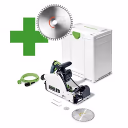 DESCRIPTION GÉNÉRALE Scie plongeante inciseur Festool TSV 60 KEBQ-Plus Master Edition. Un sciage sans déchirure comme jamais  ...