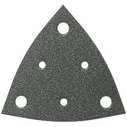 Fein - Feuille abrasive Delta avec bande auto-agrippante, perforé 63717108019 Grain 40 Cote d'encoignure 80 mm 50 pc(s)